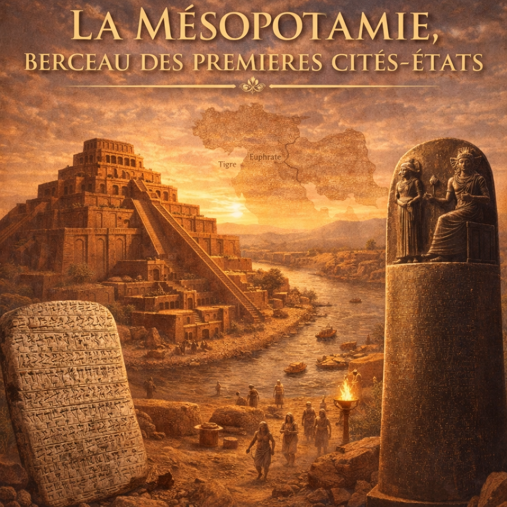 Fiche histoire 6e PR-06 La Mésopotamie : premières cités-États, écriture cunéiforme et code d’Hammurabi