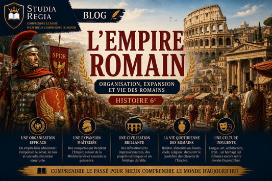 L'Empire romain : organisation, expansion et vie des Romains (Histoire 6e)
