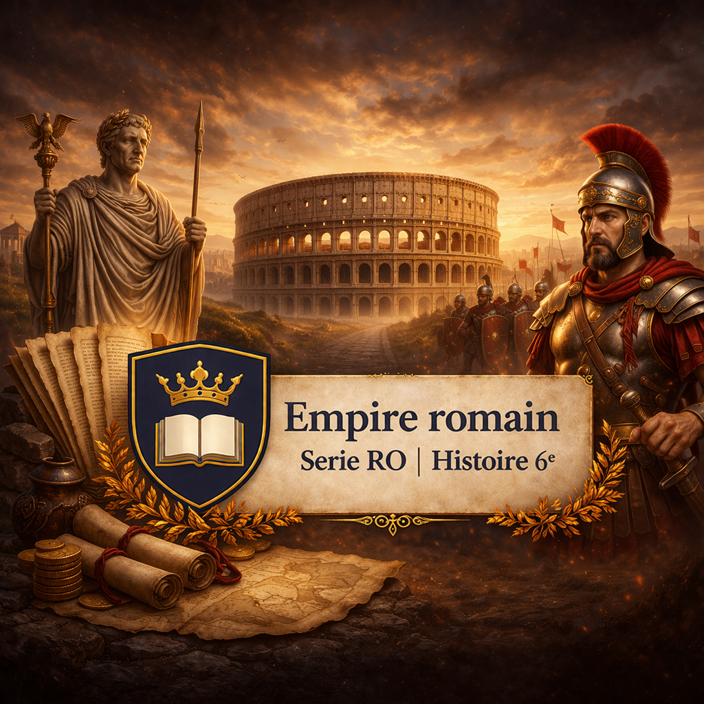 Pack Empire romain Studia Regia avec fiches de revision histoire 6e