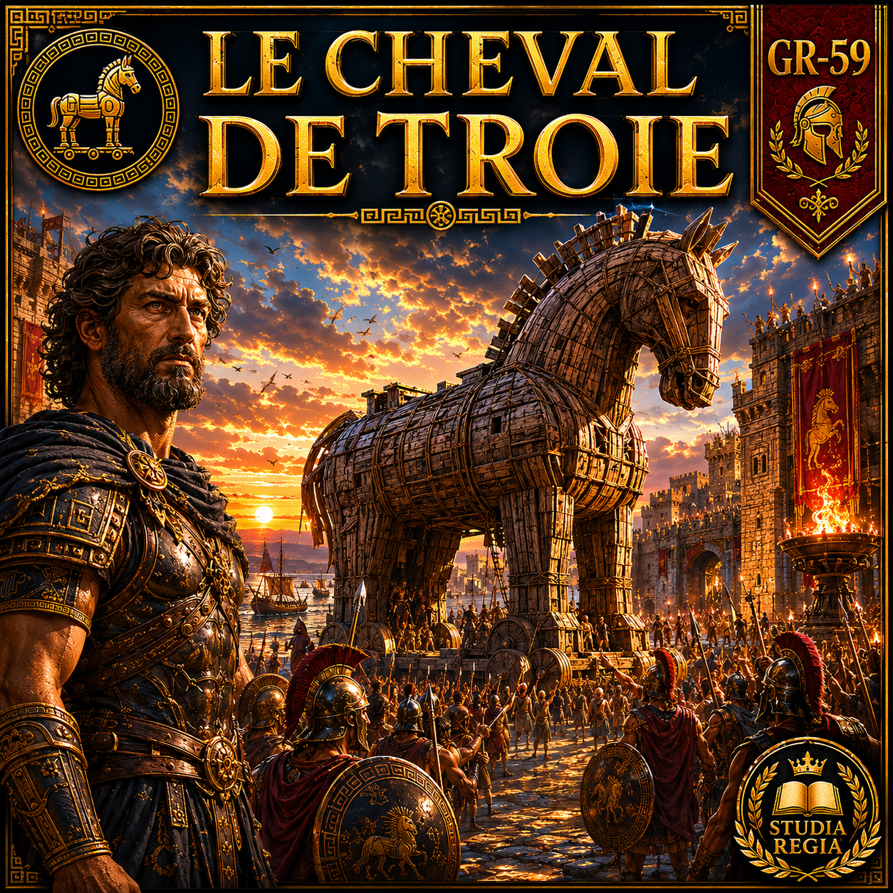 Le Cheval de Troie – fiche illustrée de mythologie grecque pour l'histoire 6e PDF Studia Regia