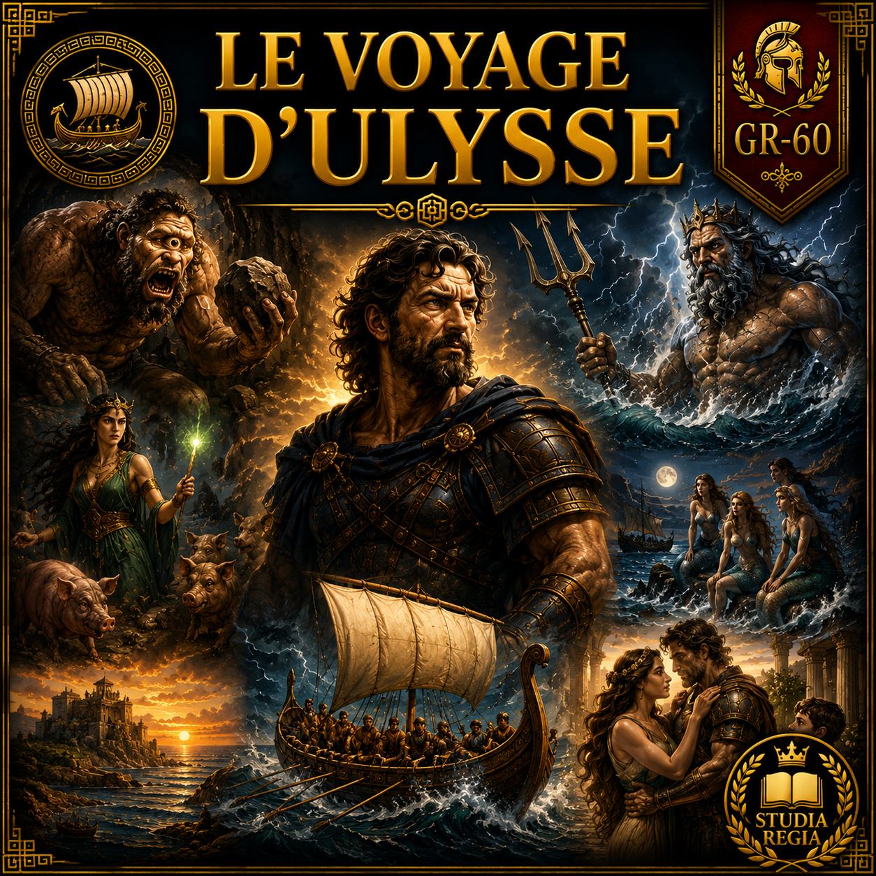 Le Voyage d'Ulysse – fiche illustrée de mythologie grecque pour l'histoire 6e PDF Studia Regia