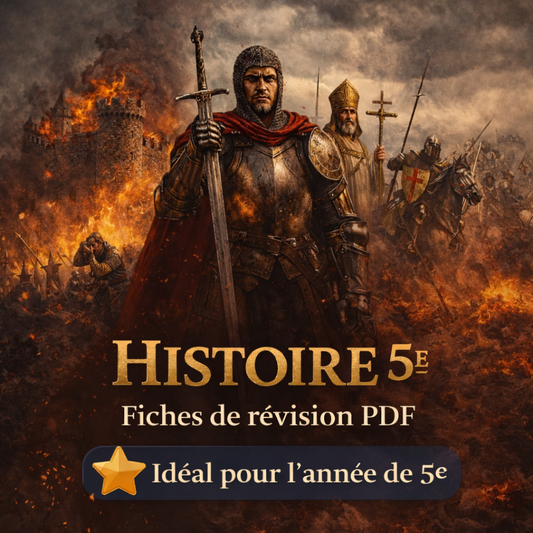 5e : fiche de révision histoire 5e – Moyen Âge – Programme officiel collège PDF Studia Regia