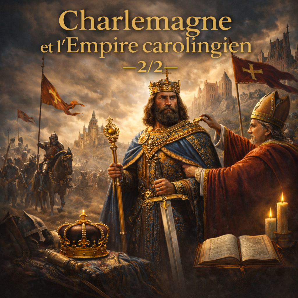 Fiche de révision Histoire 5e – Charlemagne et l’Empire carolingien (suite) – Programme officiel collège PDF Studia Regia