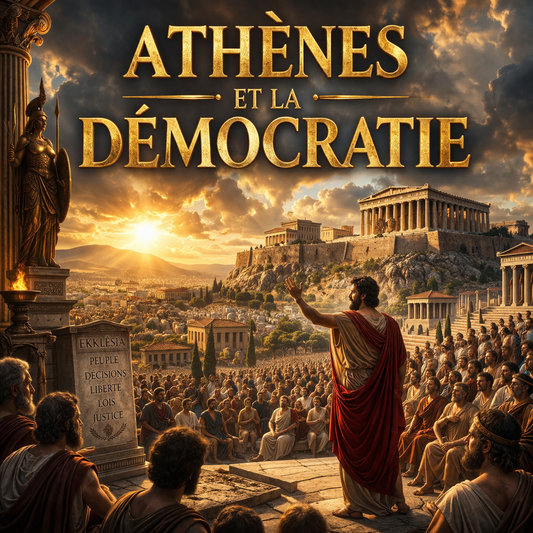 Fiche de révision d’histoire sur la démocratie à Athènes dans la Grèce antique, pour les élèves de 6e, au format PDF clair et illustré.