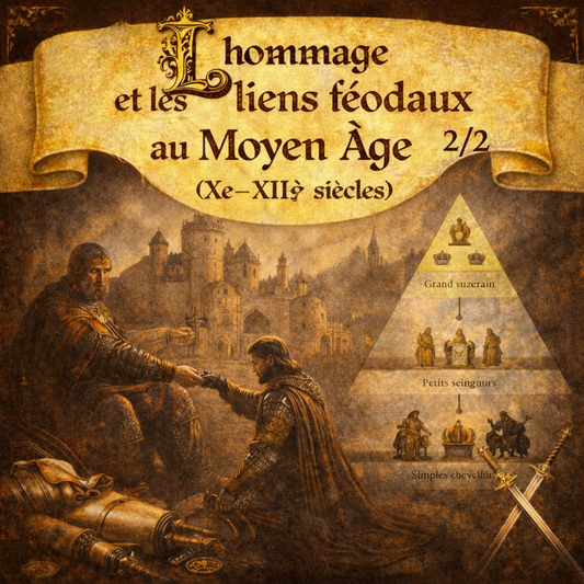 Fiche de révision Histoire 5e – L’hommage et les liens féodaux au Moyen Âge (suite) – Programme officiel collège PDF Studia Regia