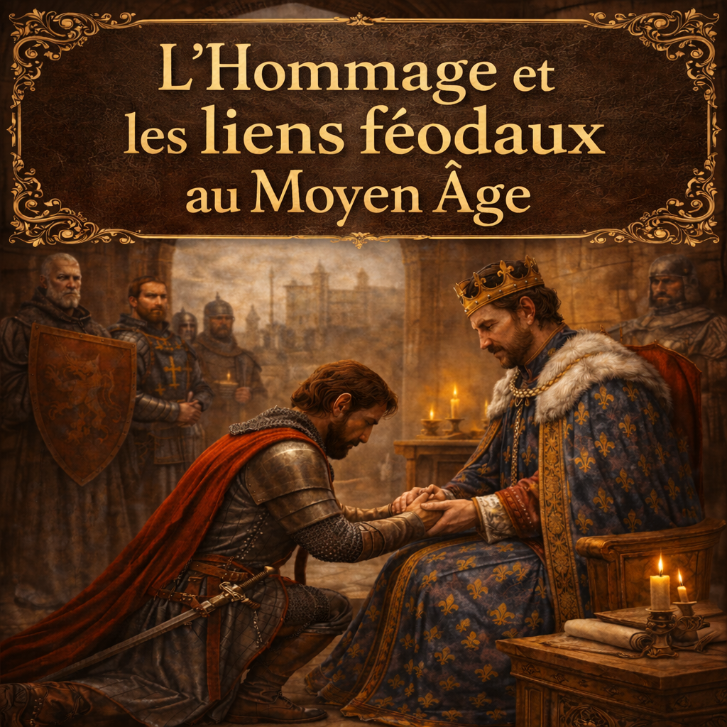 Fiche de révision Histoire 5e – L’hommage et les liens féodaux au Moyen Âge – Programme officiel collège PDF Studia Regia