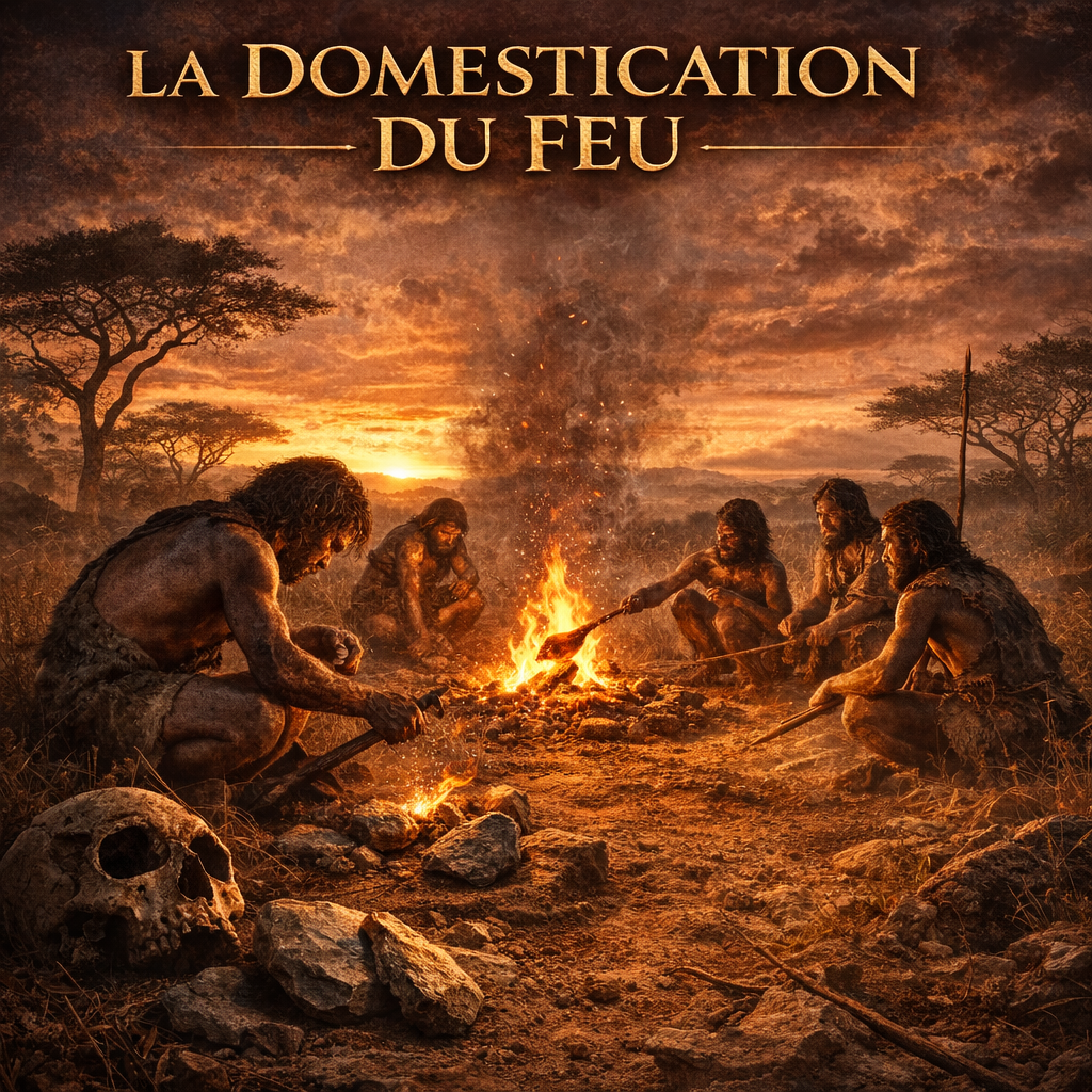 Fiche histoire 6e PR-02 la domestication du feu : Homo erectus et maîtrise du feu à la préhistoire