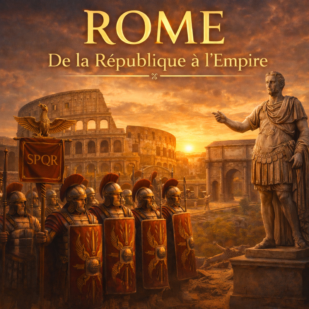 Fiche de révision Histoire 6e : Rome de la République à l’Empire, légions romaines et Jules César