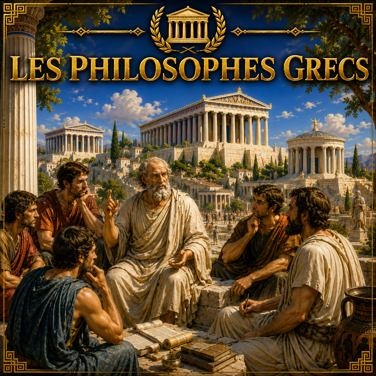 les philosophes grecs avec Socrate, Platon et Aristote dans la Grèce antique Studia Regia.