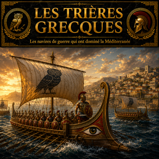 les trières grecques avec navires de guerre antiques et bataille navale dans la Grèce antique Studia Regia.