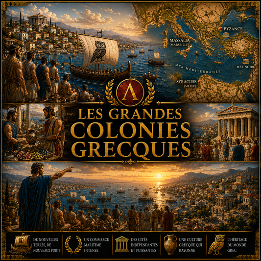 Les grandes colonies grecques – fiche de révision Histoire 6e sur la colonisation grecque, Massalia, Syracuse, Byzance et le commerce méditerranéen.