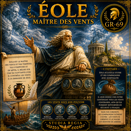 Éole, maître des vents et des tempêtes dans la mythologie grecque – fiche Histoire 6e PDF Studia Regia
