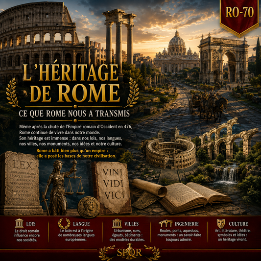 Pack Empire romain – 70 fiches RO-01 à RO-70 | Histoire 6e Studia Regia