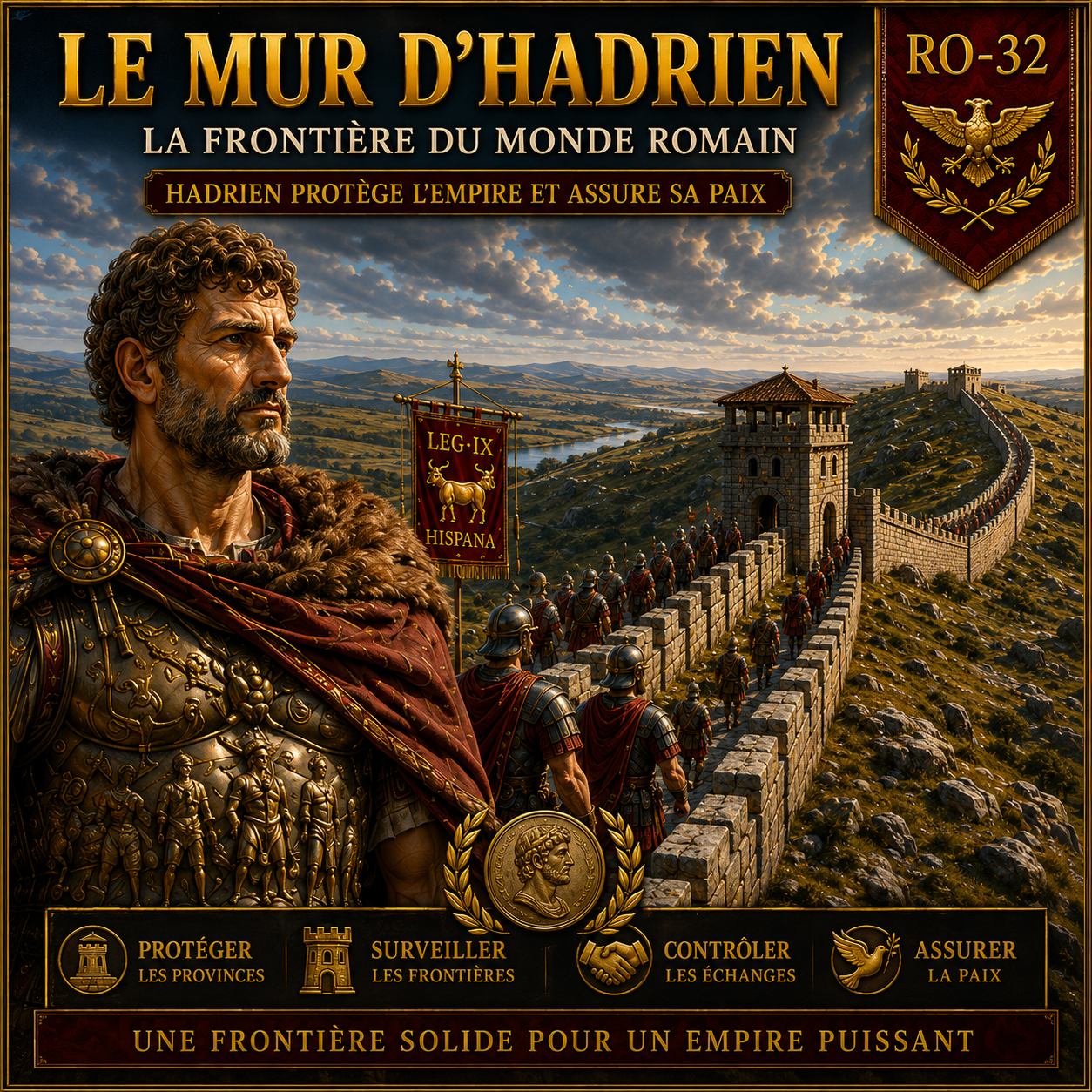 Fiche RO-32 – Le mur d’Hadrien, frontière de l’Empire romain | Histoire 6e PDF – Studia Regia