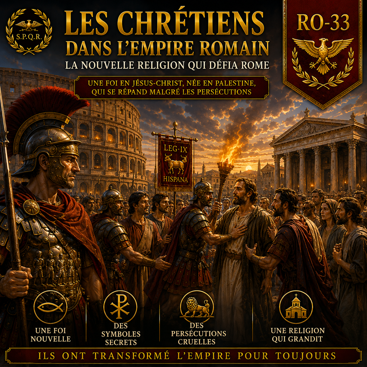 Fiche RO-33 – Les chrétiens dans l’Empire romain | Histoire 6e PDF – Studia Regia
