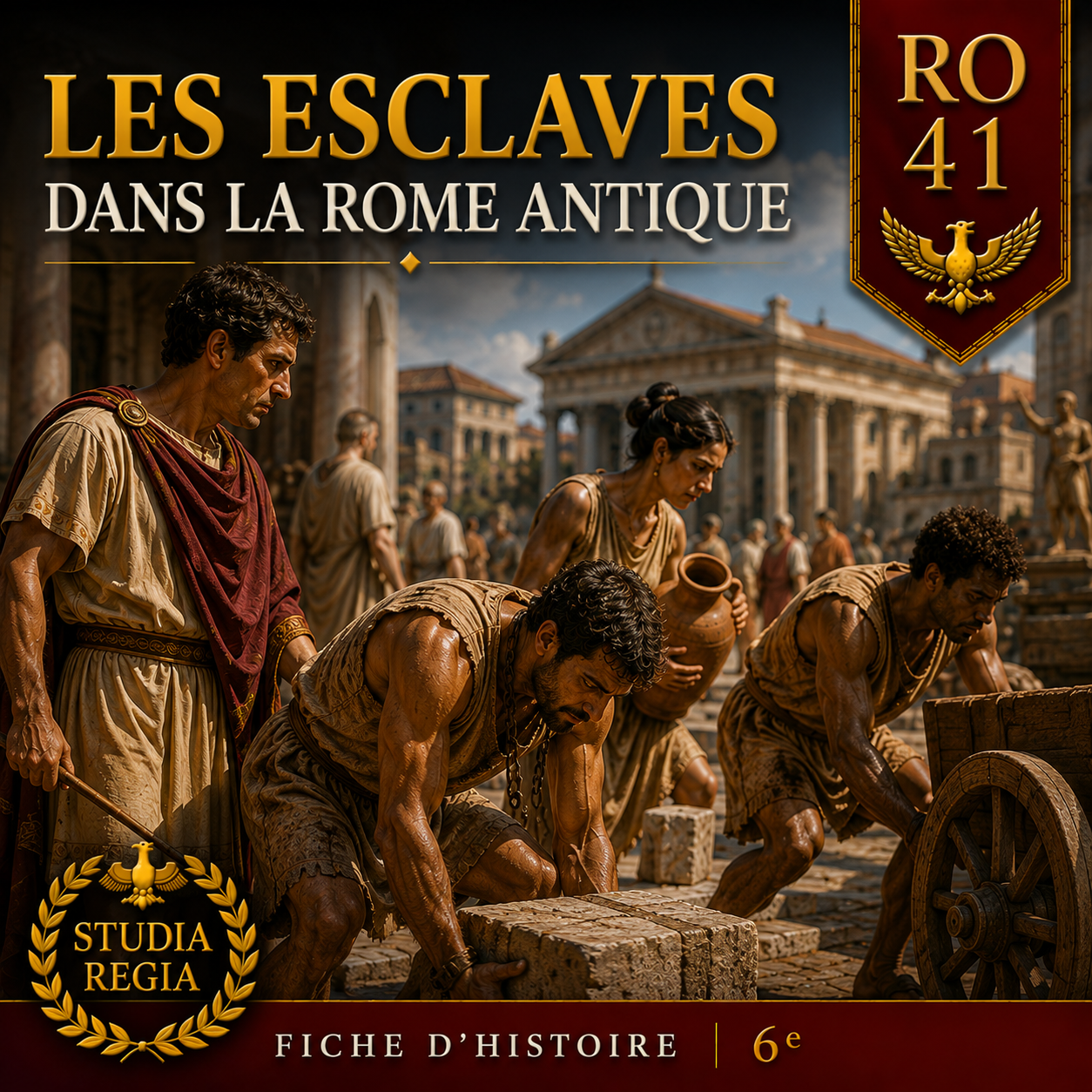 Fiche RO-41 – Les esclaves dans la Rome antique | Histoire 6e PDF – Studia Regia