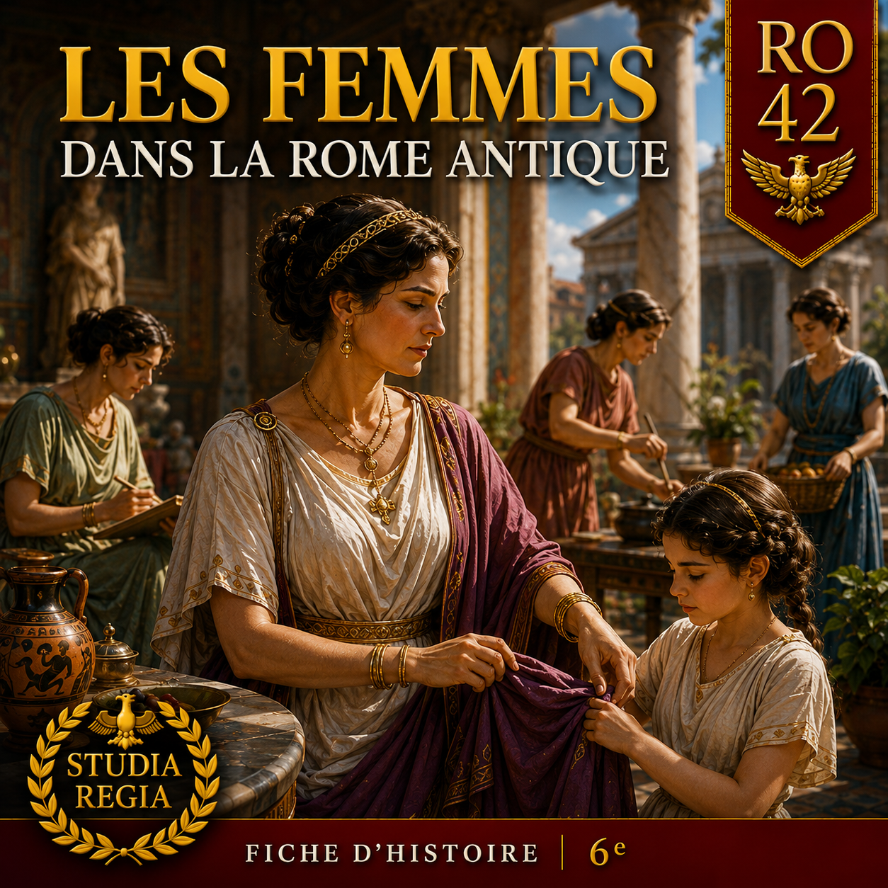 Fiche RO-42 – Les femmes dans la Rome antique | Histoire 6e PDF – Studia Regia