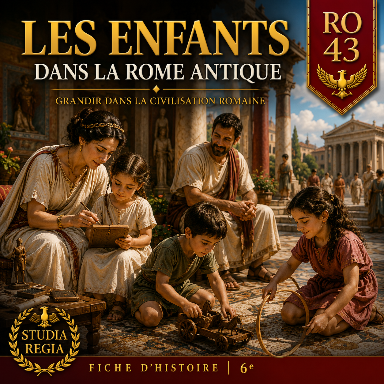Fiche RO-43 – Les enfants dans la Rome antique | Histoire 6e PDF – Studia Regia
