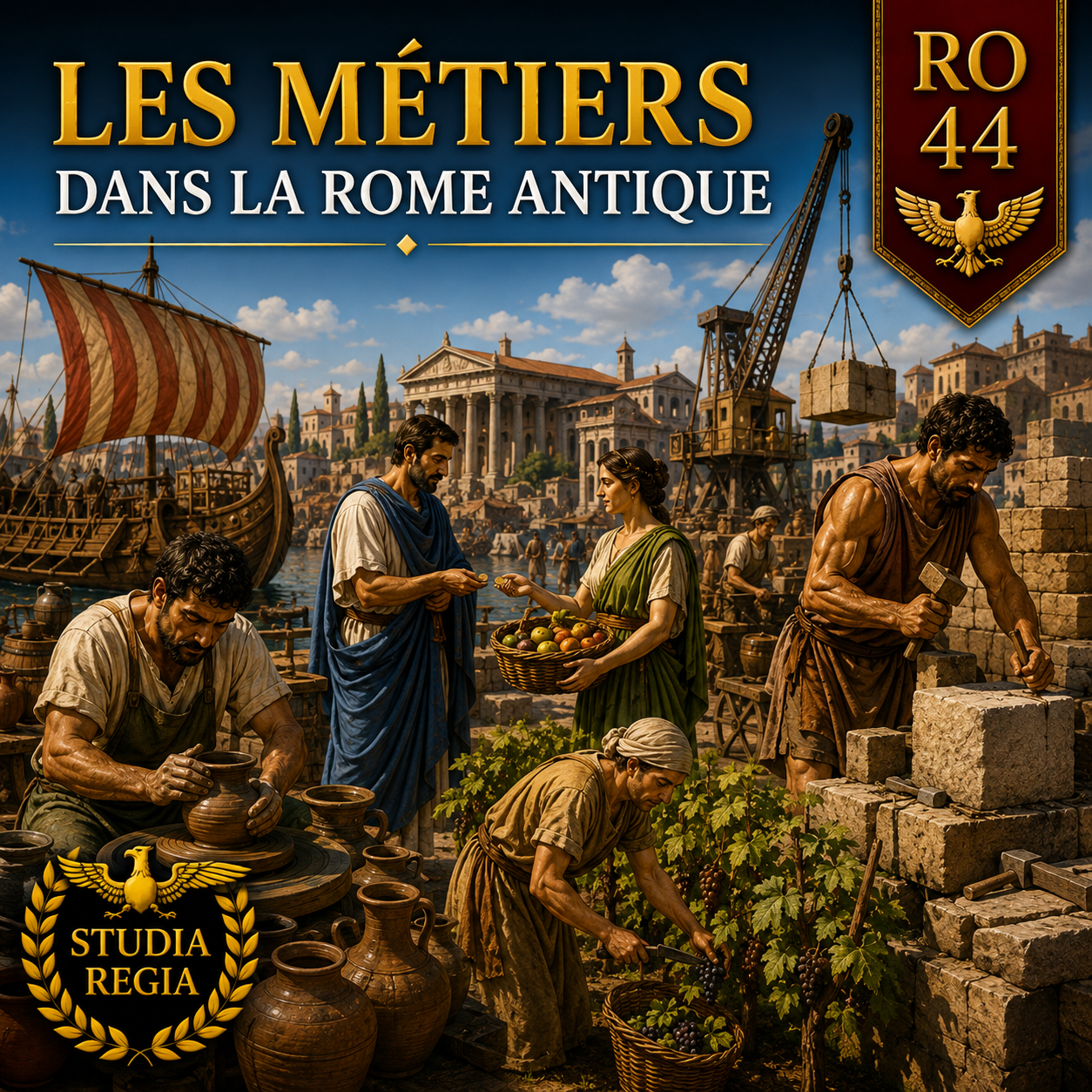 Fiche RO-44 – Les métiers dans la Rome antique | Histoire 6e PDF – Studia Regia