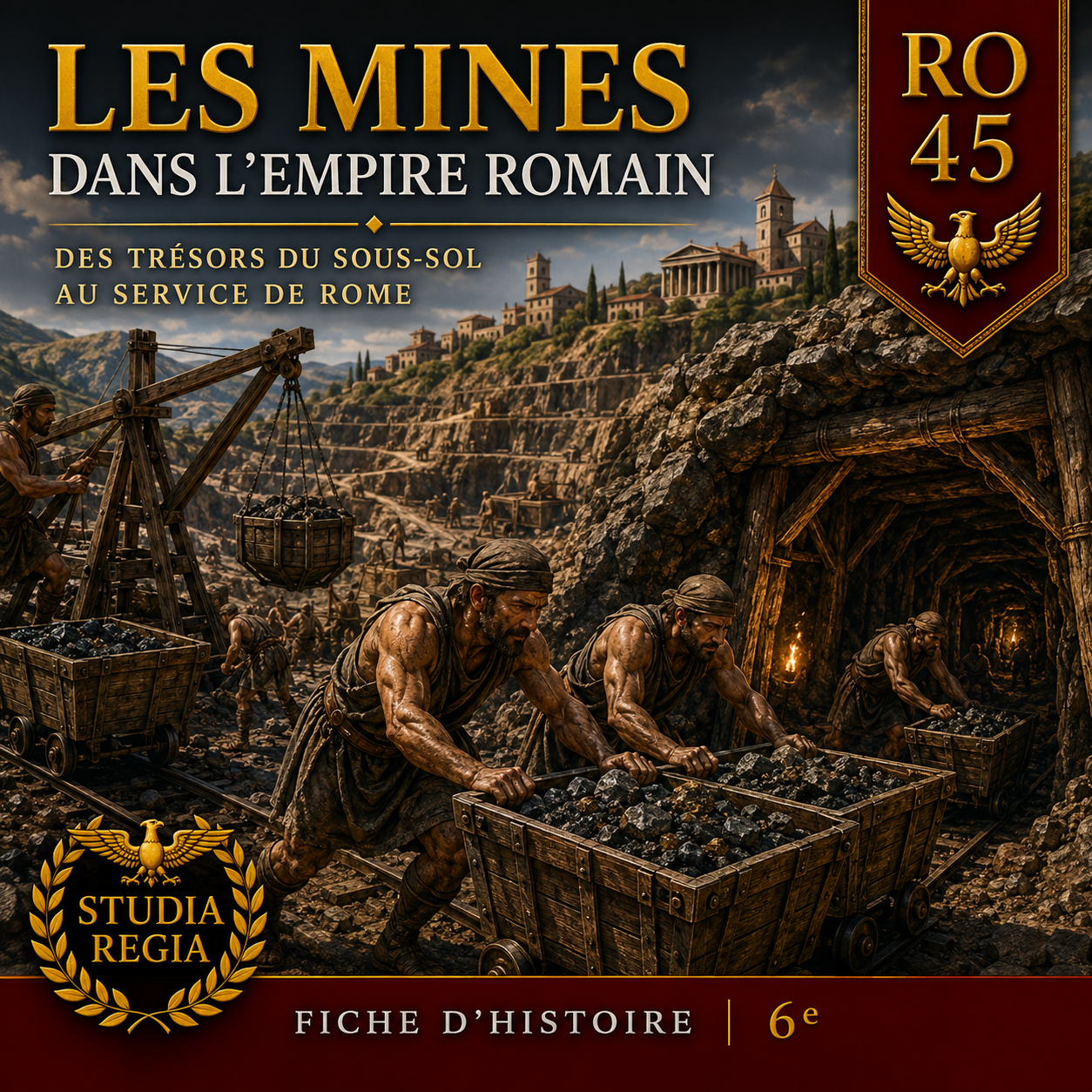 Fiche RO-45 – Les mines dans l’Empire romain | Histoire 6e PDF – Studia Regia