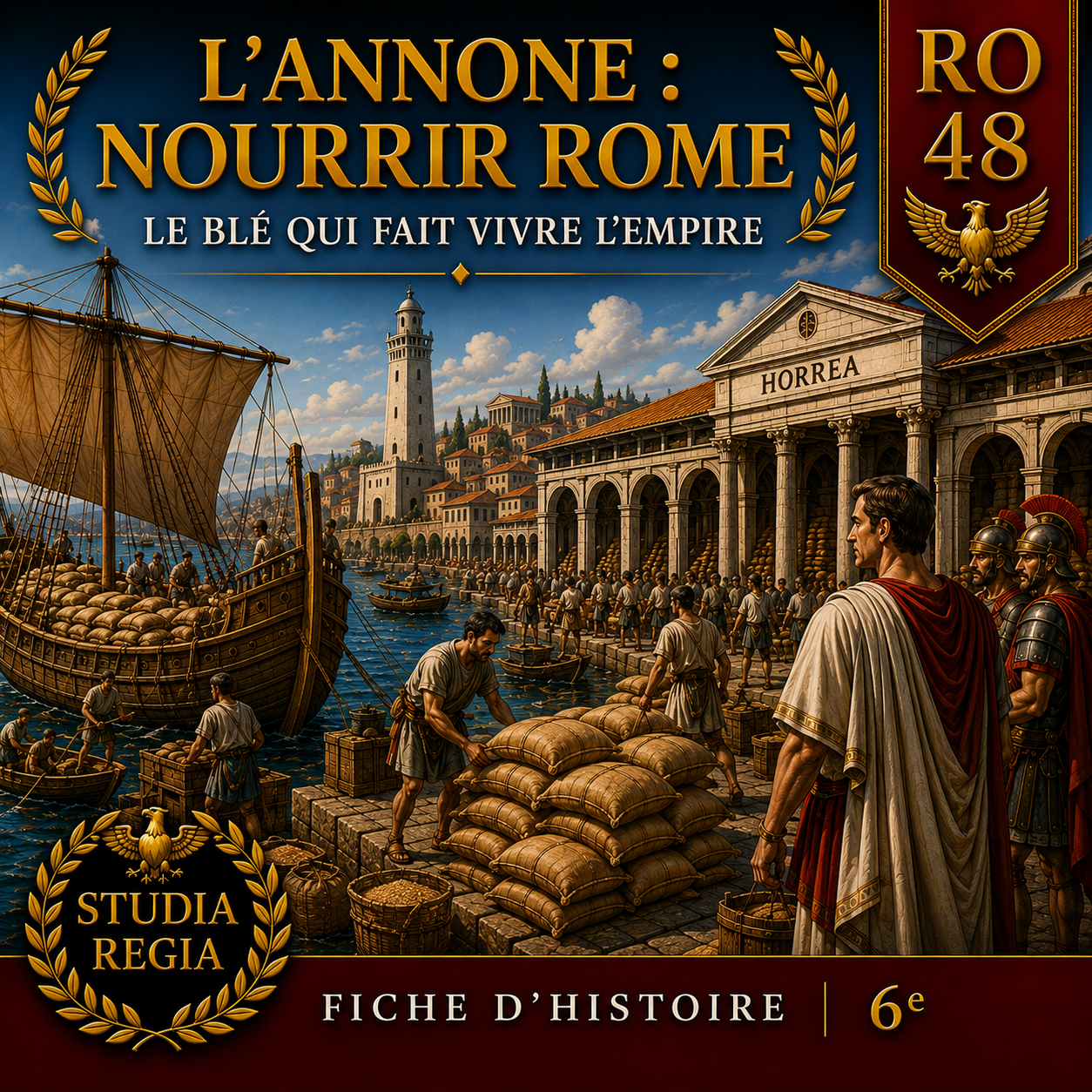 Fiche RO-48 – L’Annone : nourrir Rome | Histoire 6e PDF – Studia Regia