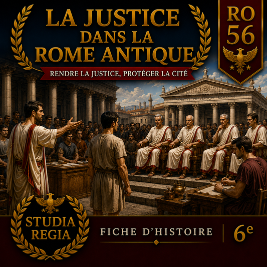 Fiche RO-56 – La justice dans la Rome antique | Histoire 6e PDF – Studia Regia