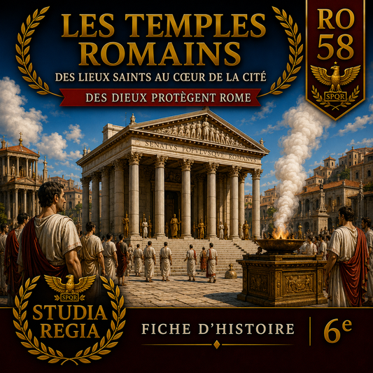 Fiche RO-58 – Les temples romains | Histoire 6e PDF – Studia Regia