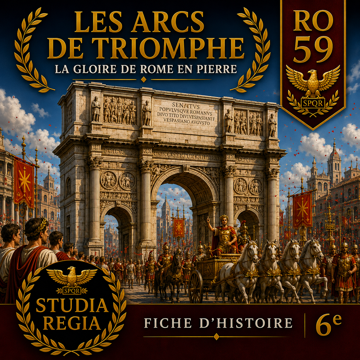 Fiche RO-59 – Les arcs de triomphe | Histoire 6e PDF – Studia Regia