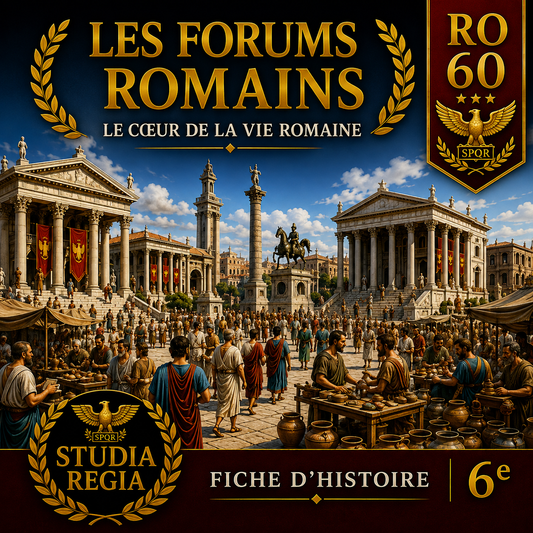 Fiche RO-60 – Les forums romains | Histoire 6e PDF – Studia Regia