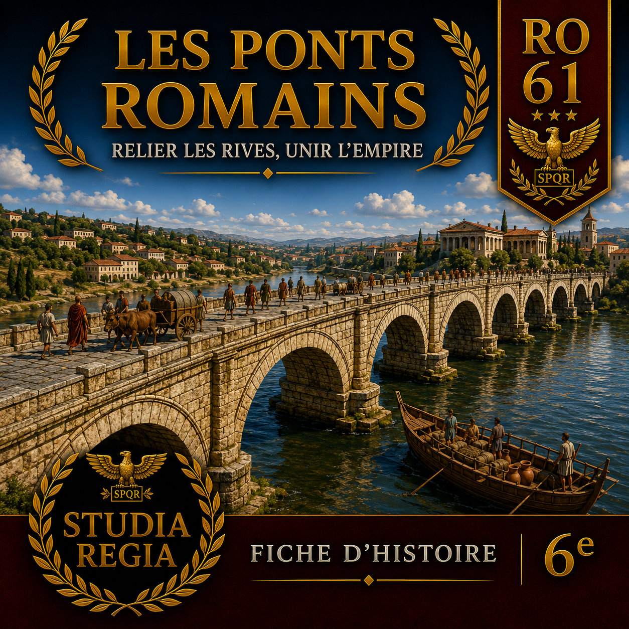 Fiche RO-61 – Les ponts romains | Histoire 6e PDF – Studia Regia