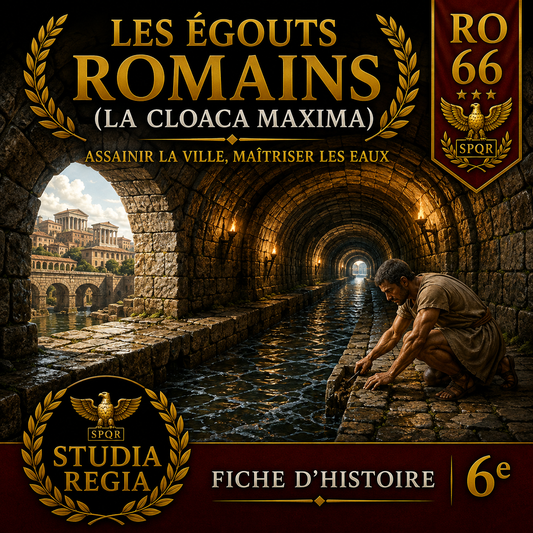 Fiche RO-66 – Les égouts romains (La Cloaca Maxima) | Histoire 6e PDF – Studia Regia