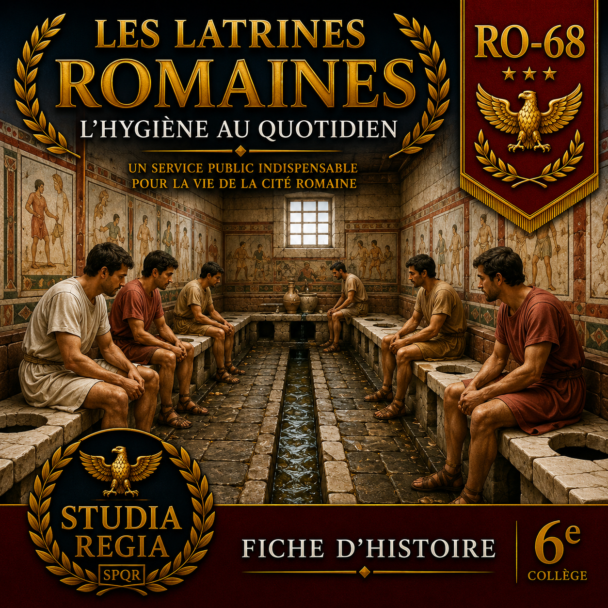Fiche RO-68 – Les latrines romaines | Histoire 6e PDF – Studia Regia