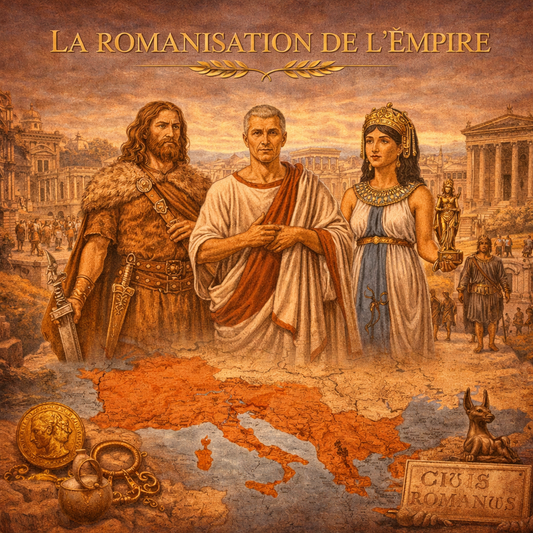 Romanisation de l’Empire romain avec populations locales adoptant la culture romaine – fiche histoire 6e Studia Regia